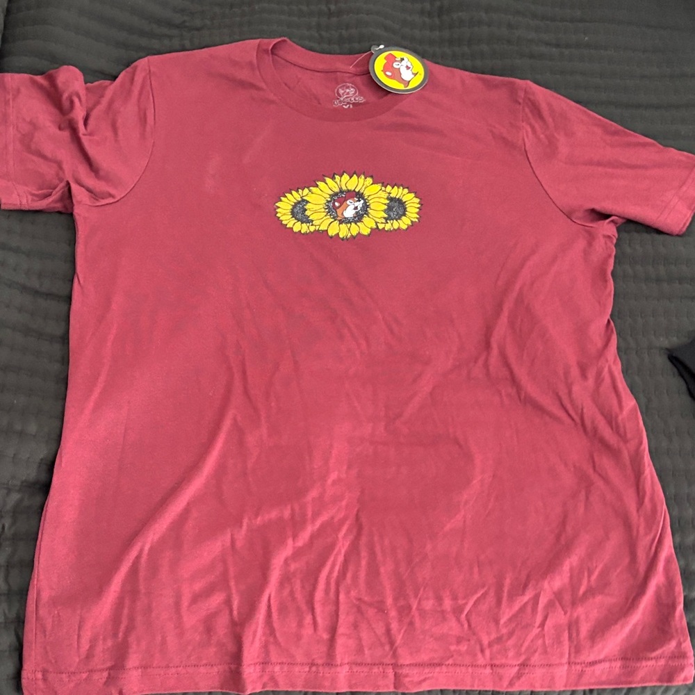 Sunflower Graphic Tee in Red